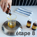 Then we weigh the essential oils (your fragrance).